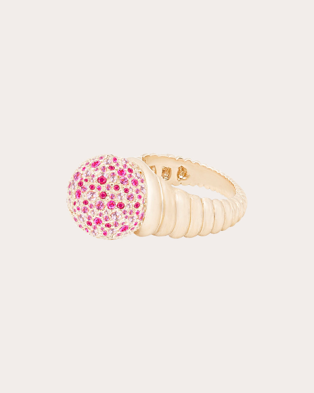 Pink Sapphire & 14k Gold Revel Bobble Ring