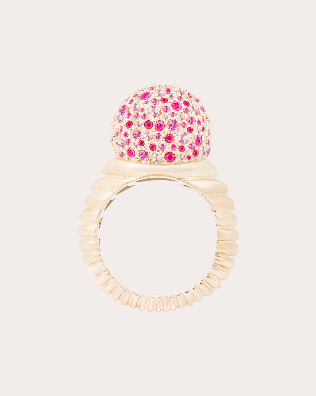 Pink Sapphire & 14k Gold Revel Bobble Ring