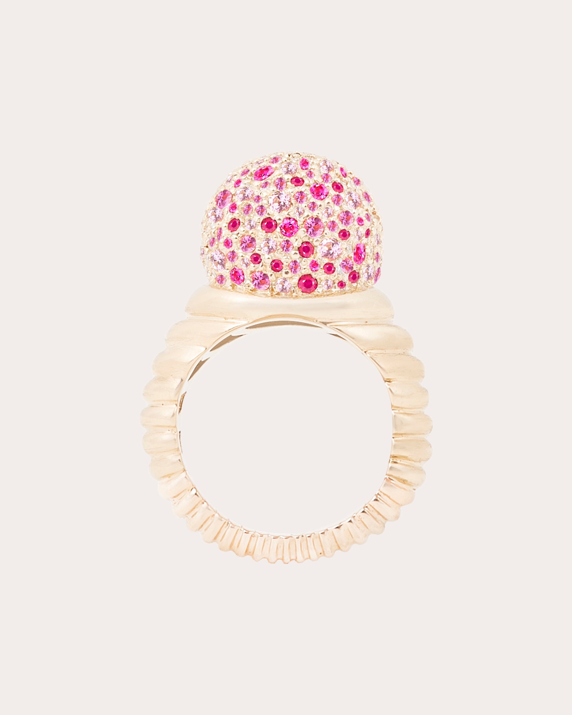 Pink Sapphire & 14k Gold Revel Bobble Ring