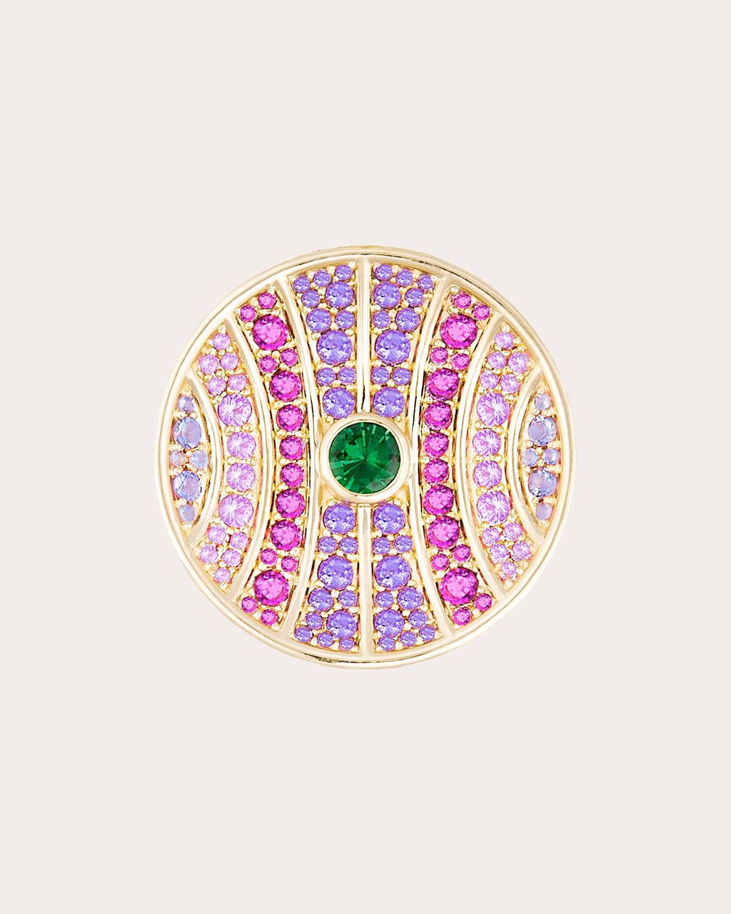 Tsavorite & Amethyst Revel Large Dimensional Ring