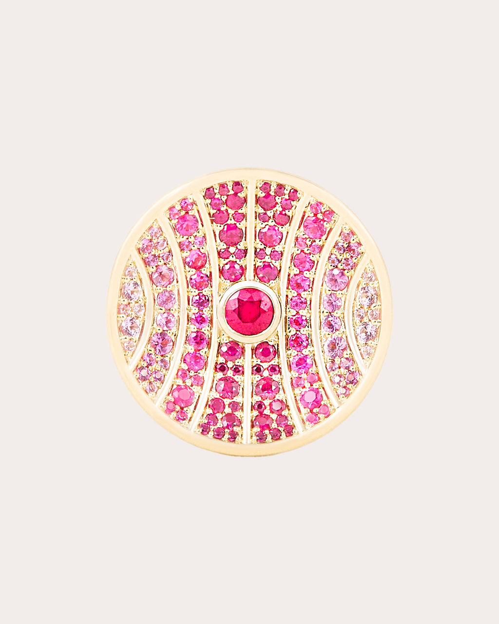 Ruby & Pink Sapphire Revel Large Dimensional Ring