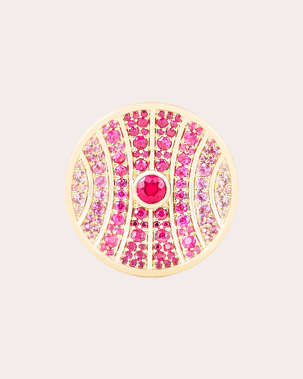 Ruby & Pink Sapphire Revel Large Dimensional Ring