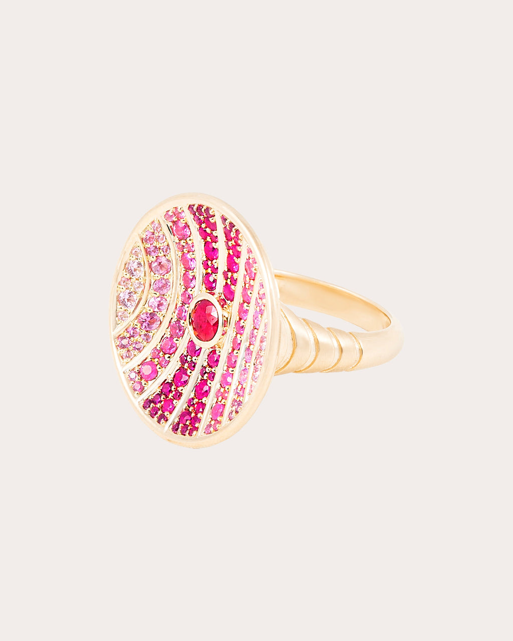 Ruby & Pink Sapphire Revel Large Dimensional Ring