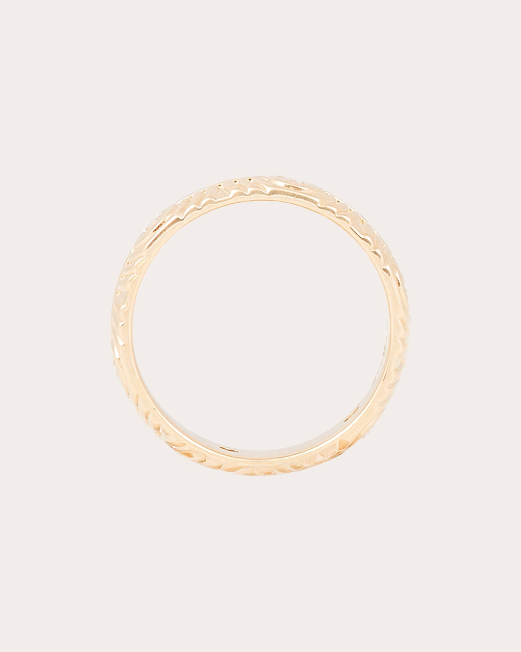 Diamond & 14k Gold Revel Ribbed Stackable Ring