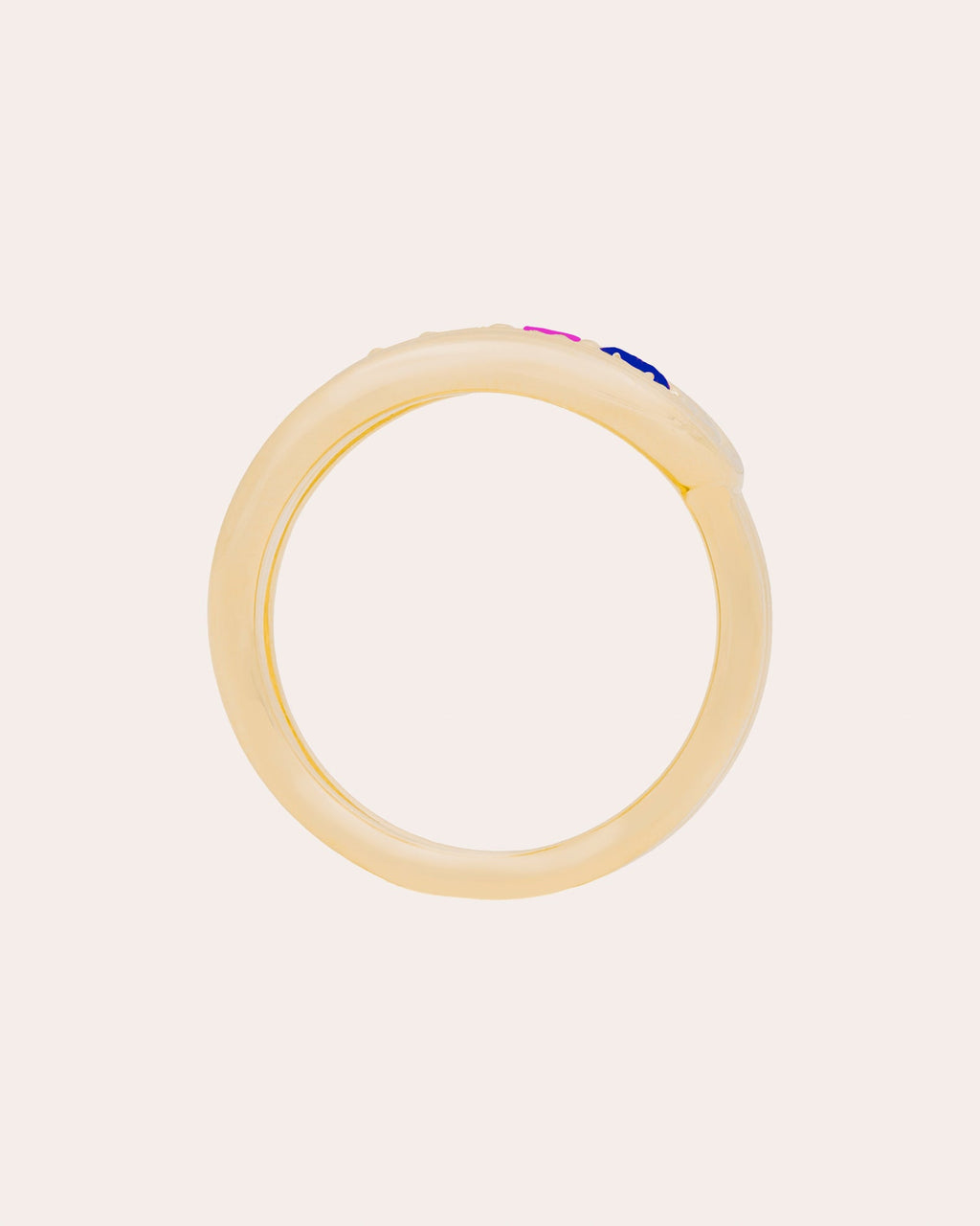 Sapphire & Amethyst Found Nest Bypass Ring