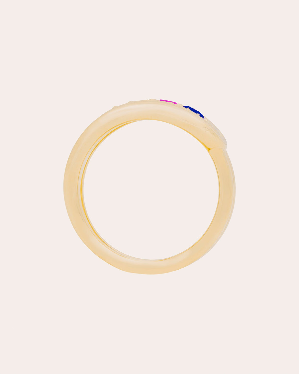 Sapphire & Amethyst Found Nest Bypass Ring