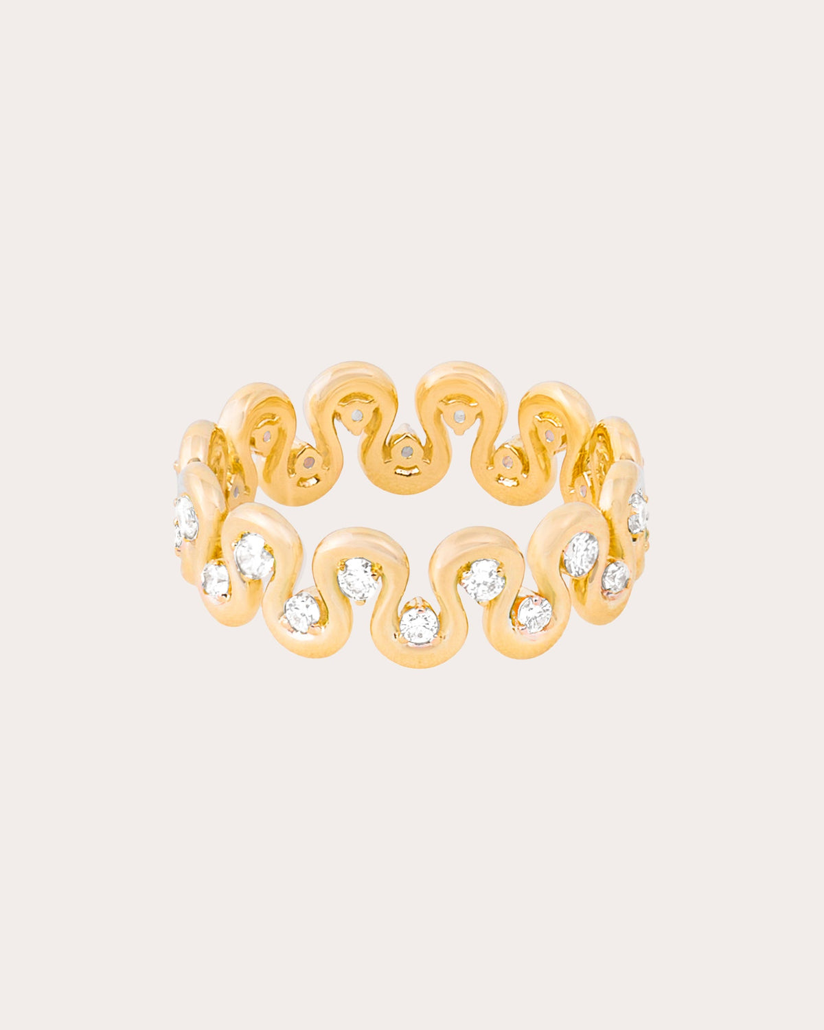 Diamond Found Squiggle Ring