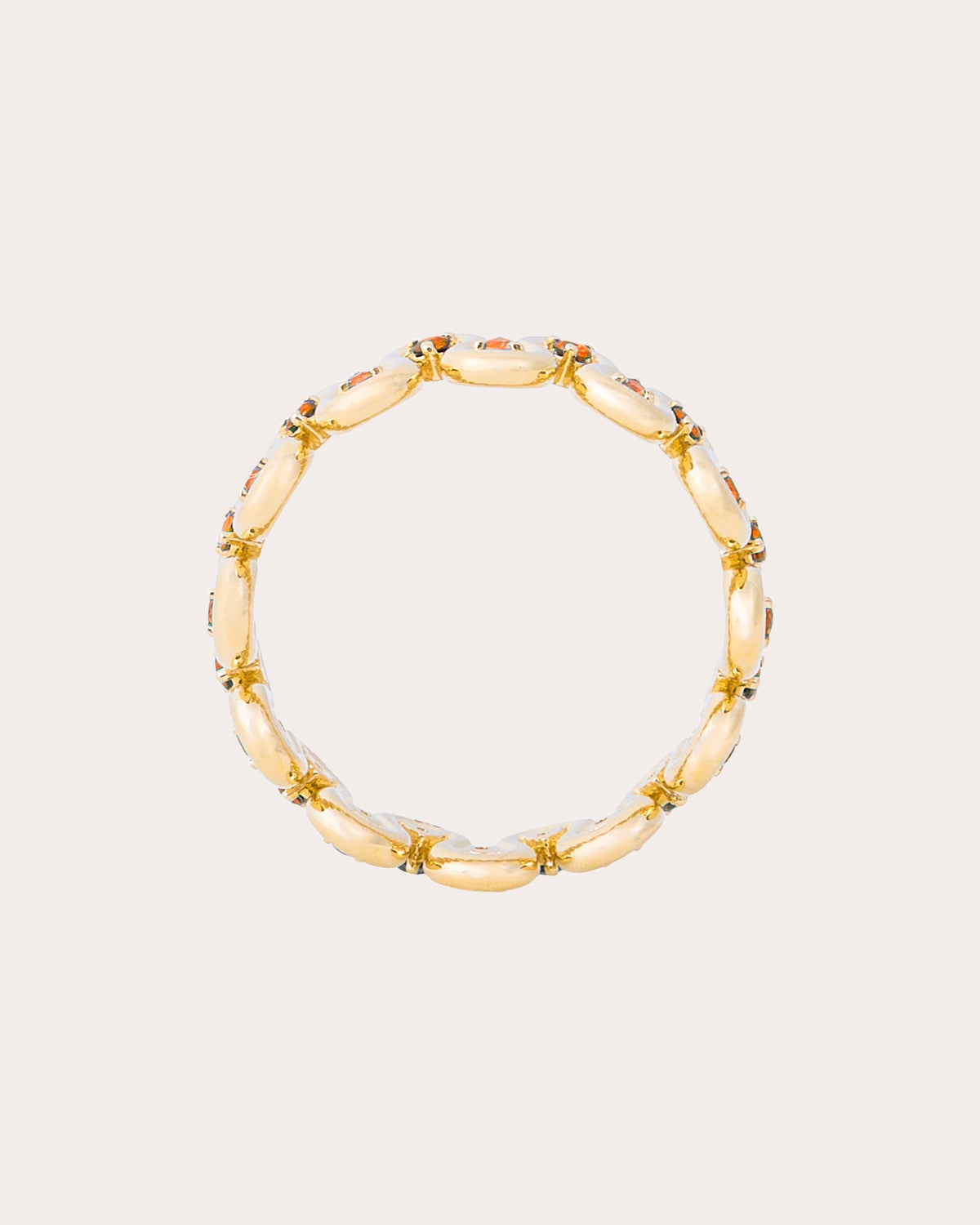 Multicolor Sapphire Found Squiggle Ring