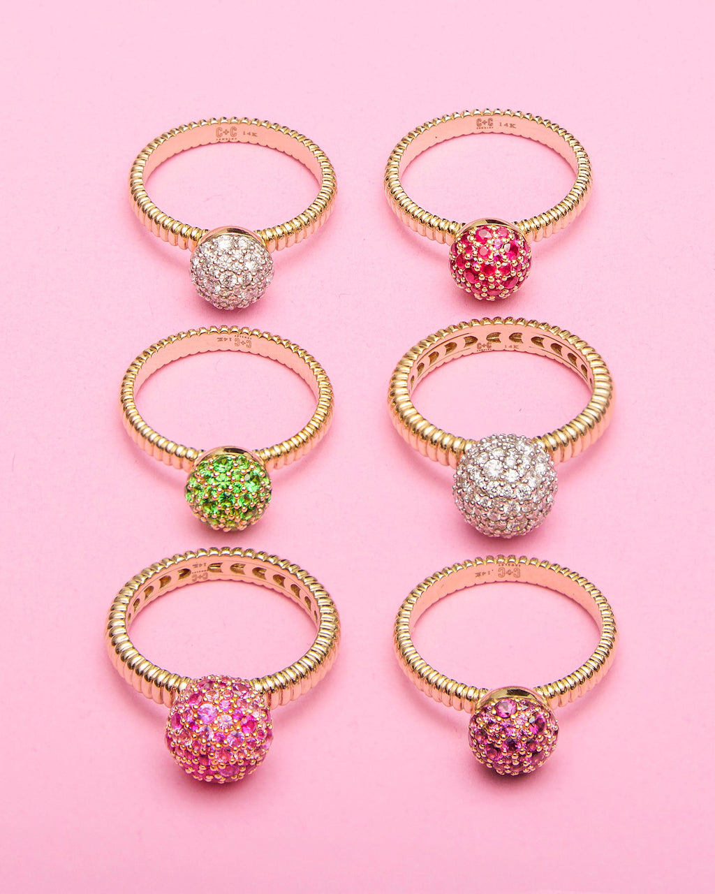Rhodolite Garnet Revel Small Bobble Ring