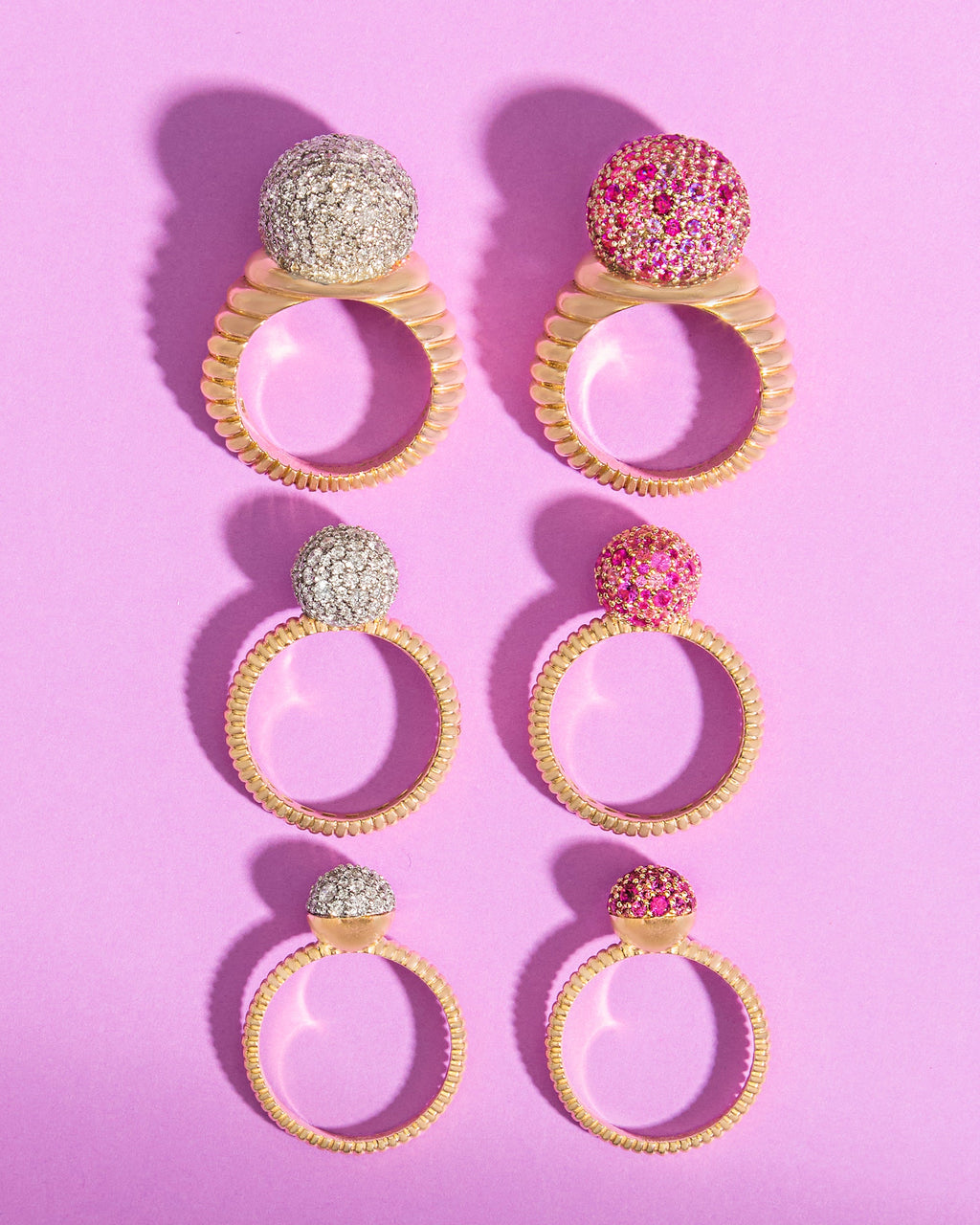 Pink Sapphire Revel Small Bobble Ring