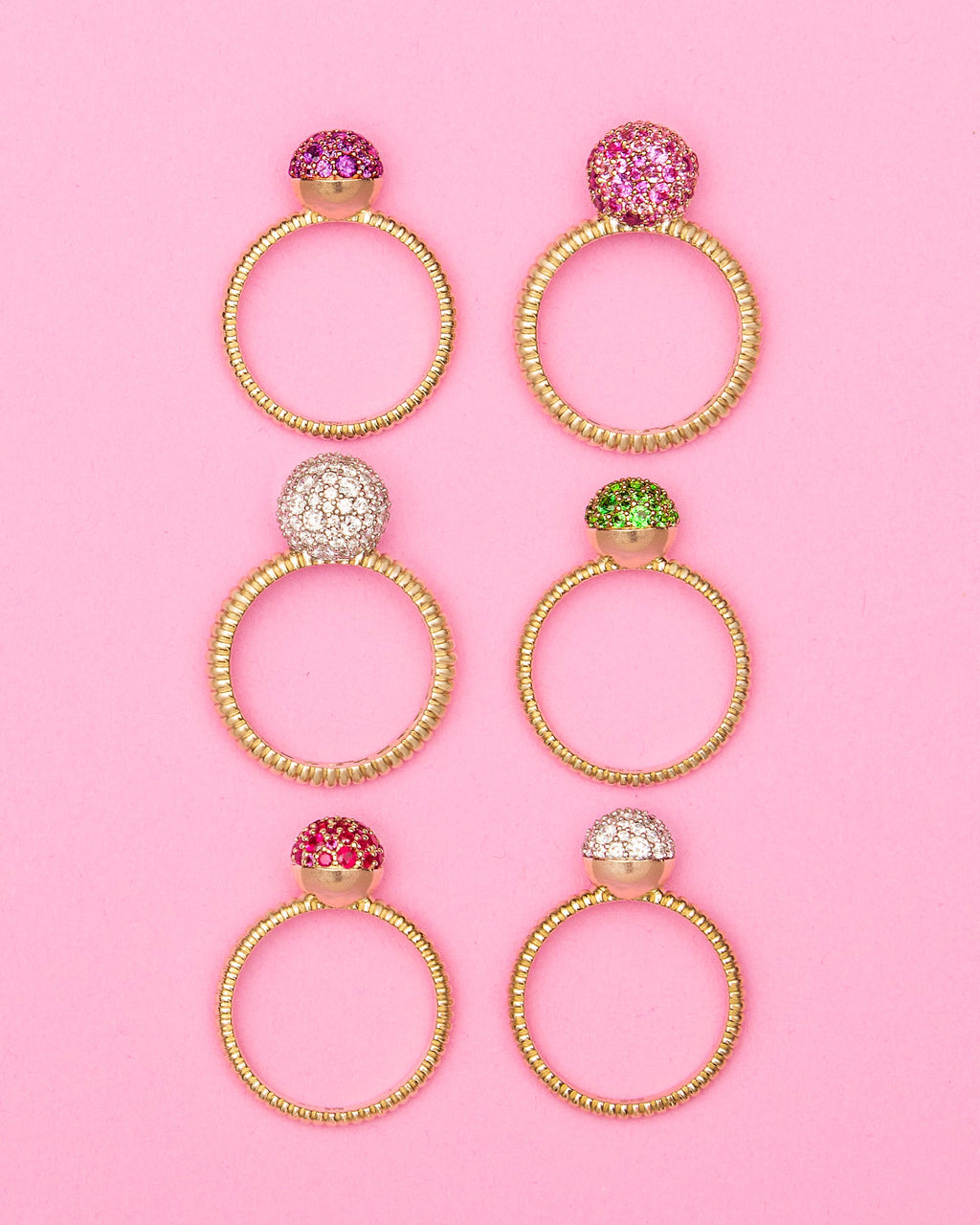 Rhodolite Garnet Revel Small Bobble Ring