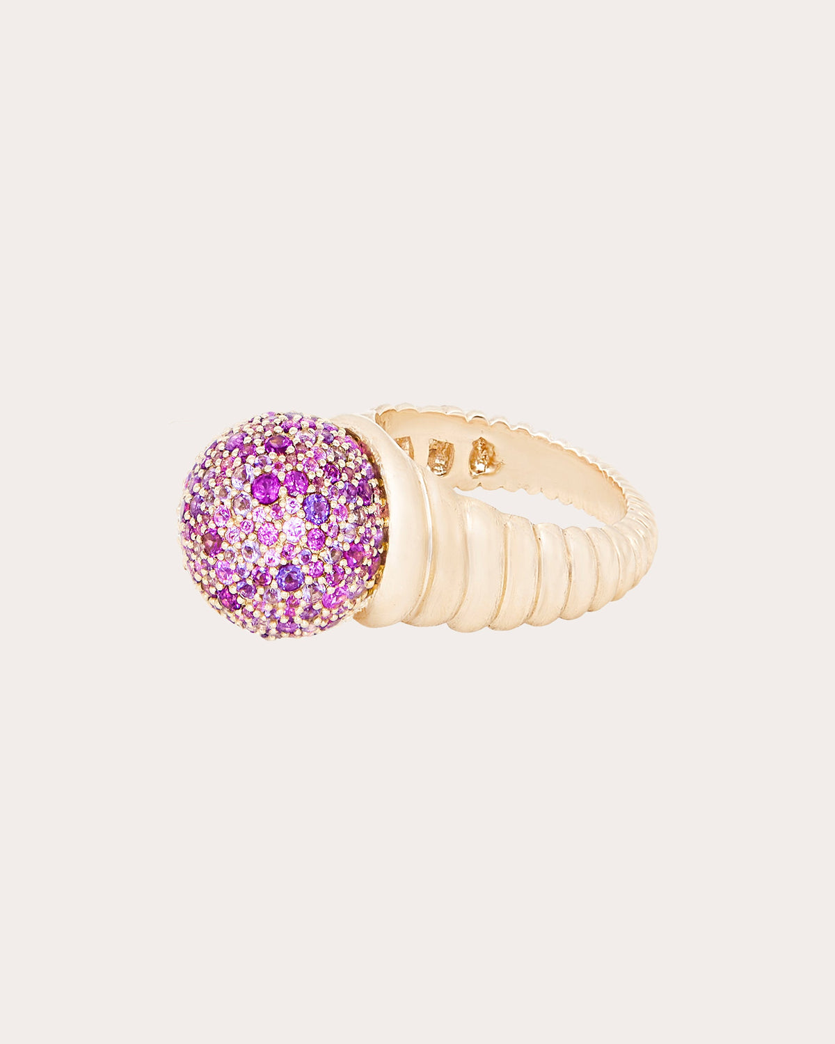 Amethyst Revel Bobble Cocktail Ring