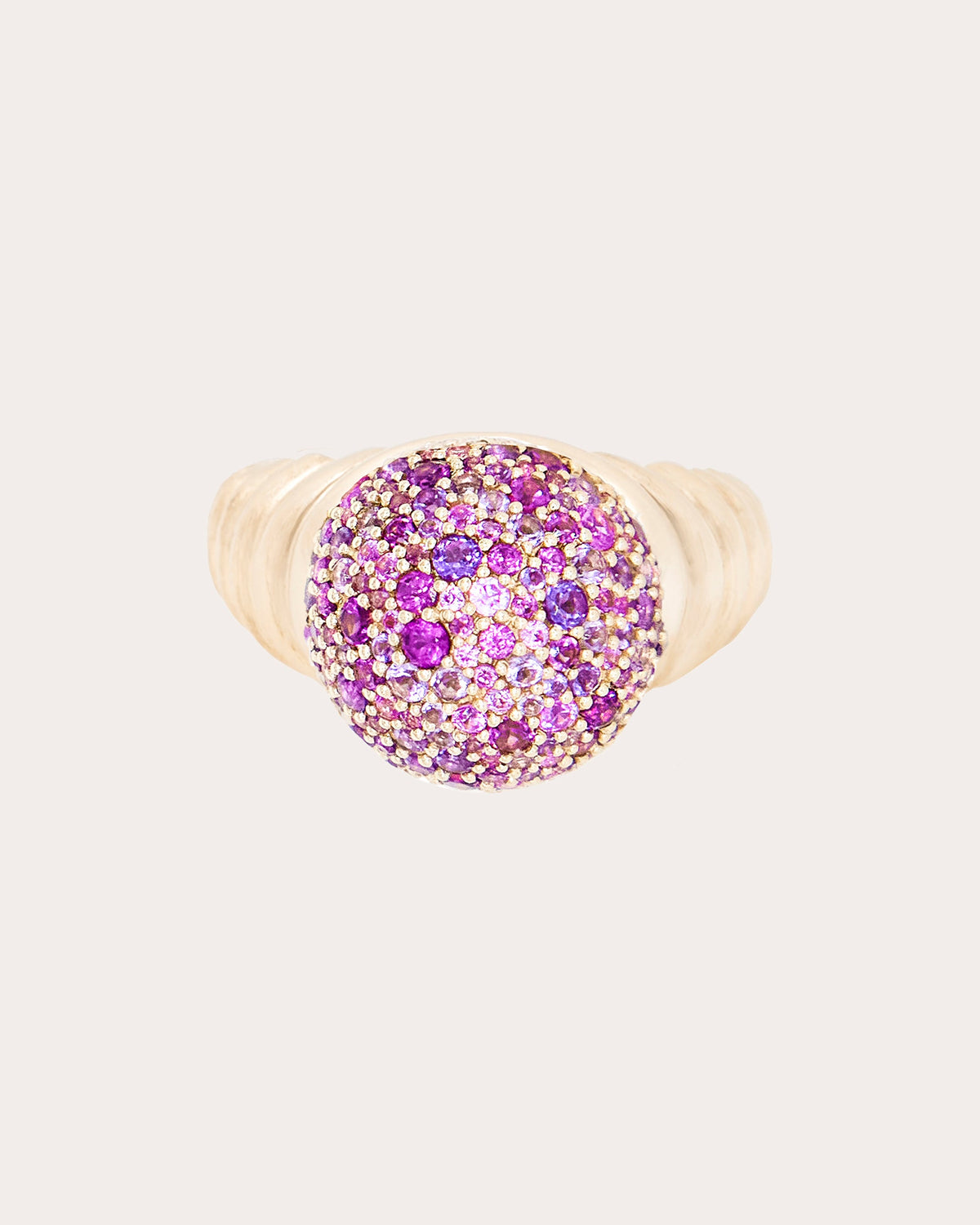 Amethyst Revel Bobble Cocktail Ring