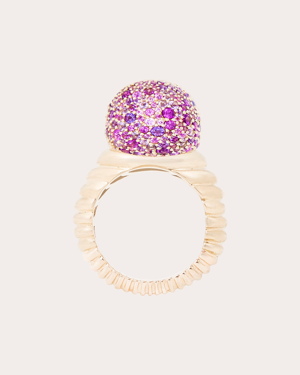 Amethyst Revel Bobble Cocktail Ring