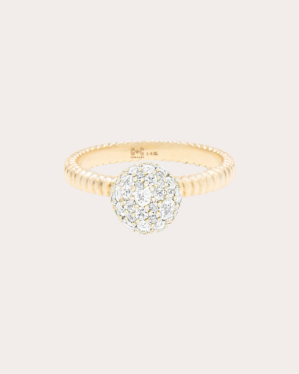 Diamond Revel Small Bobble Ring