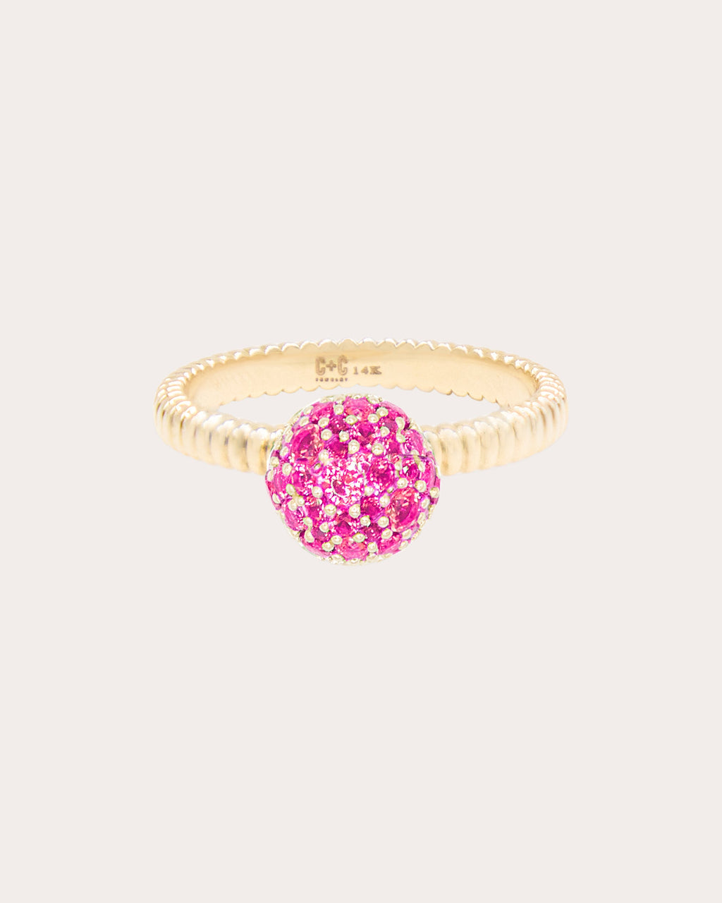 Pink Sapphire Revel Small Bobble Ring