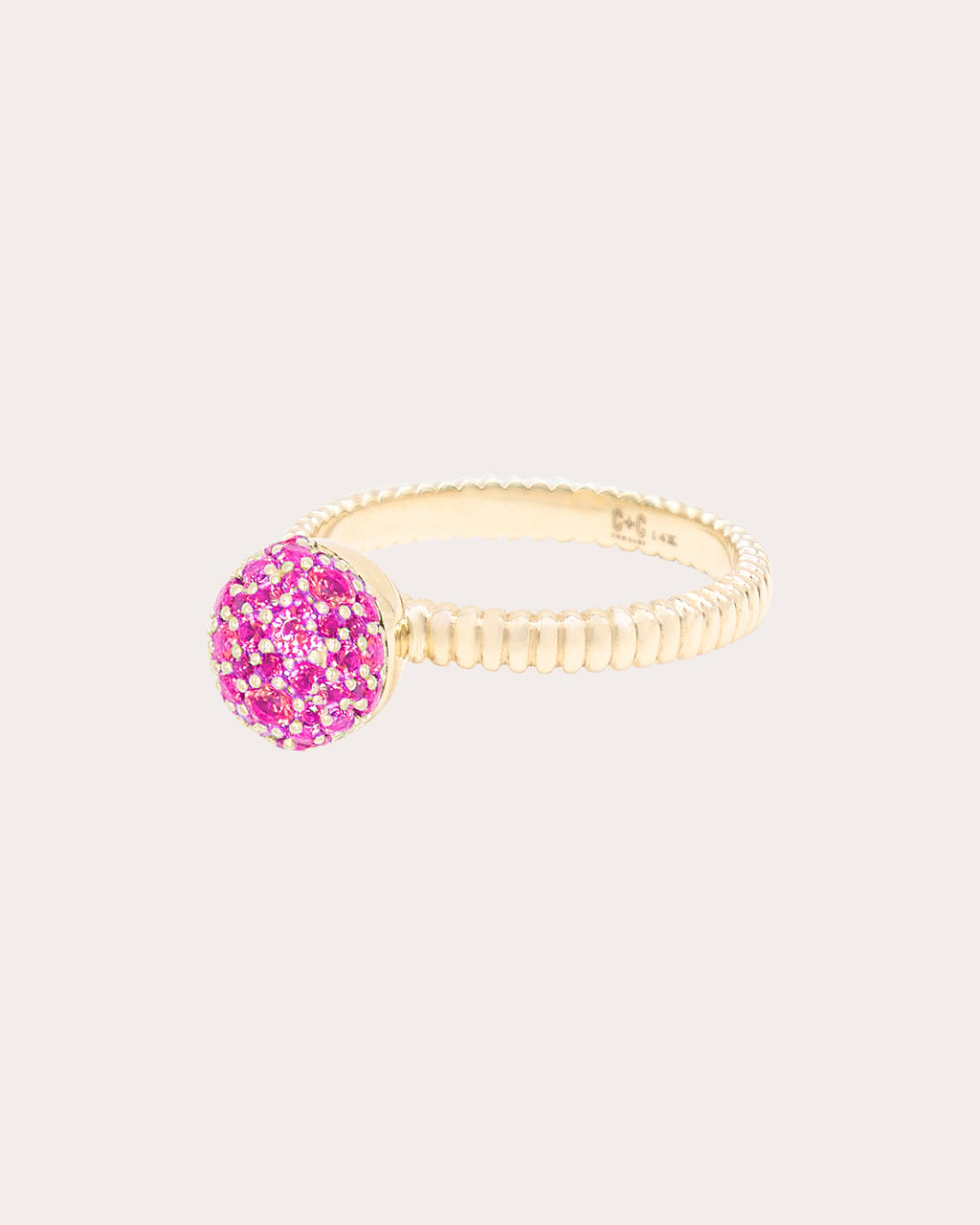 Pink Sapphire Revel Small Bobble Ring