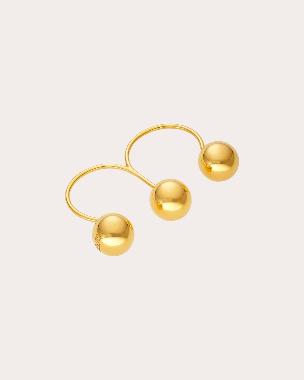 18k Gold Trio Orb Ring
