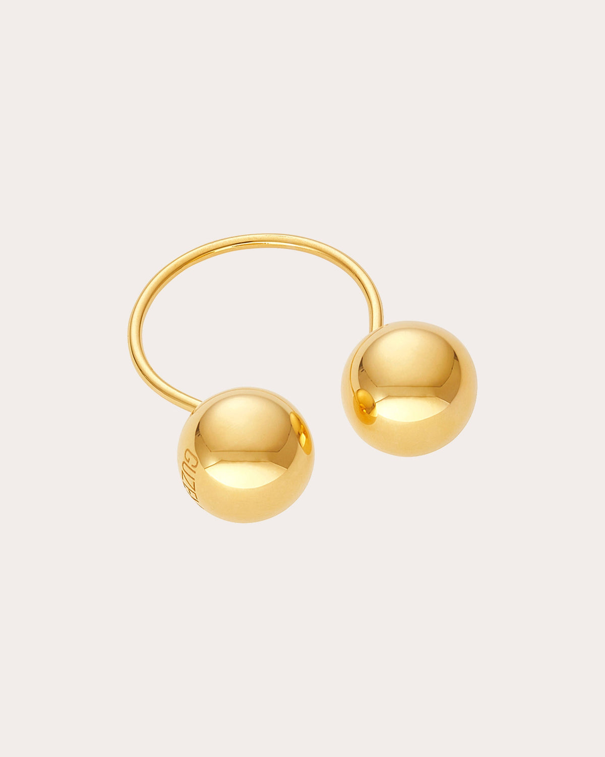 18k Gold Bold Duo Orb Ring