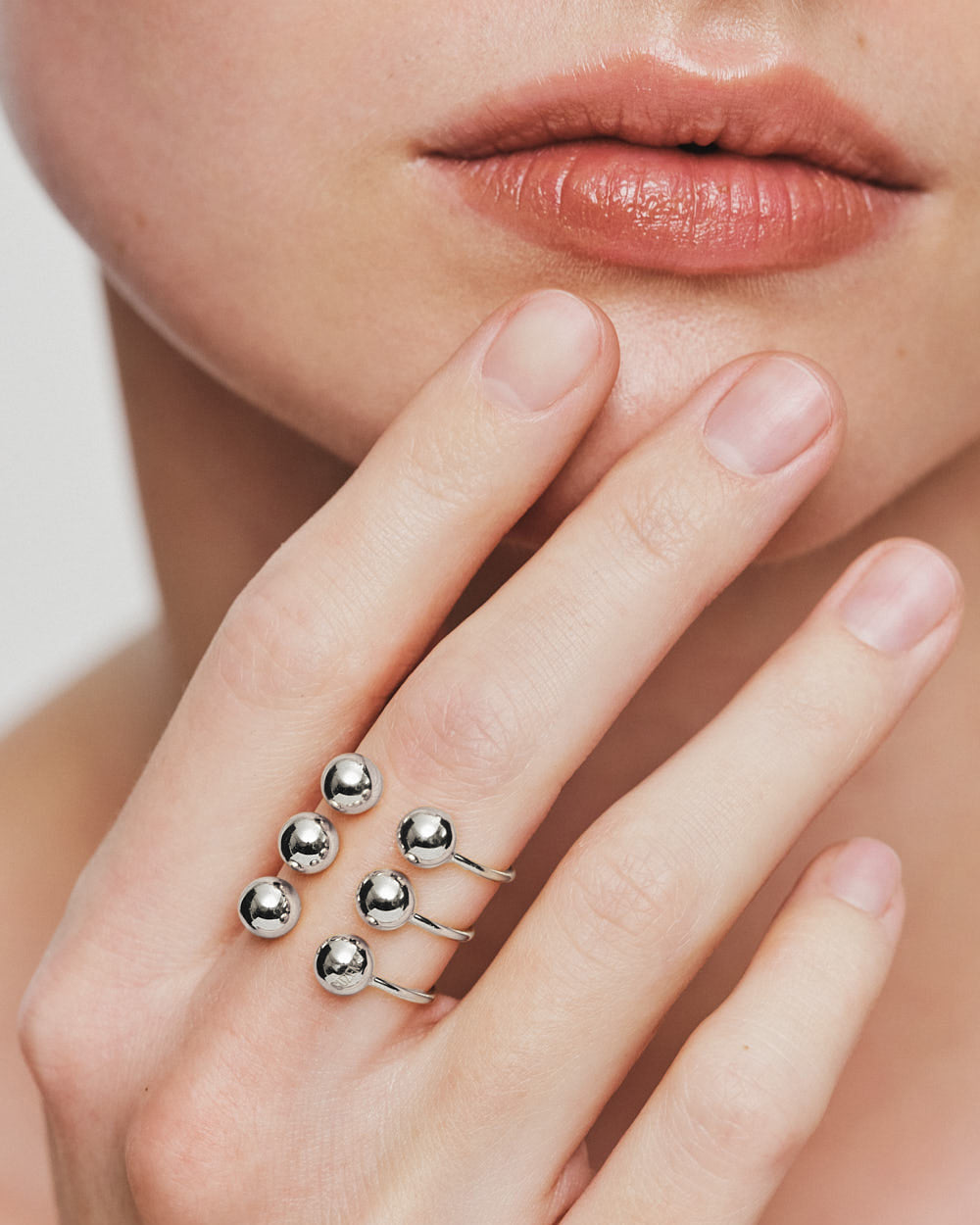 18k Gold Multi Orb Ring