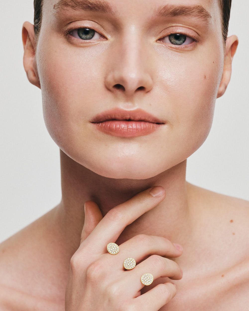 Diamond Trio Flat Ring