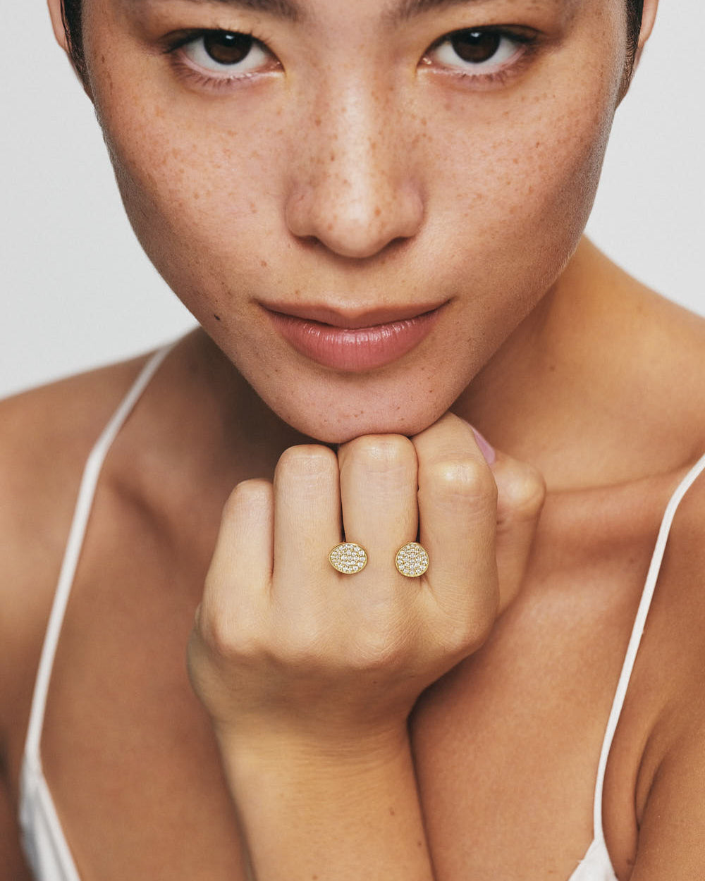Diamond Duo Flat Ring