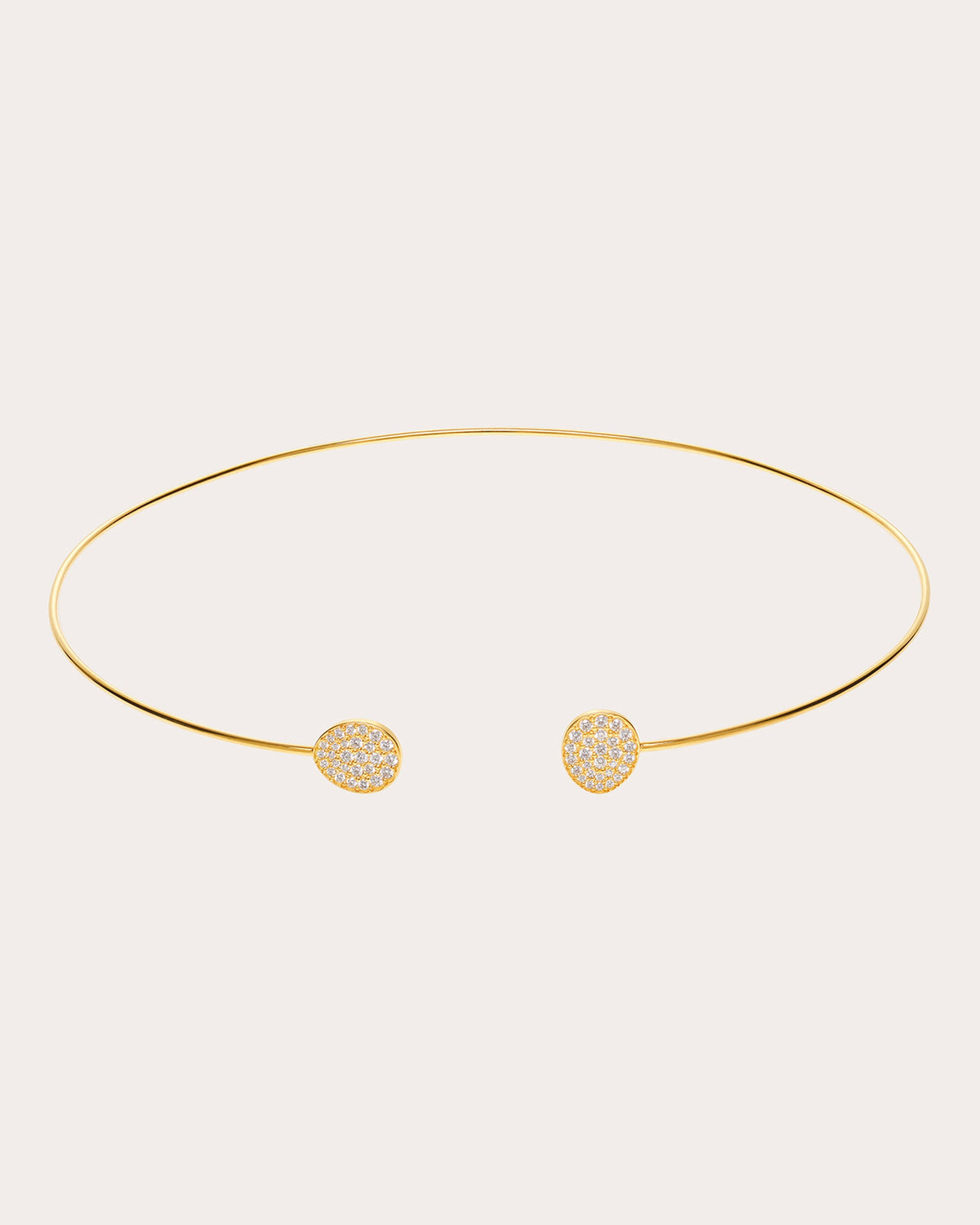 Diamond Flats Collar Necklace