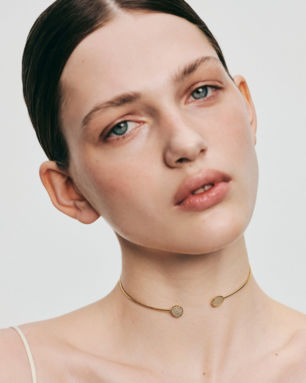 Diamond Flats Collar Necklace