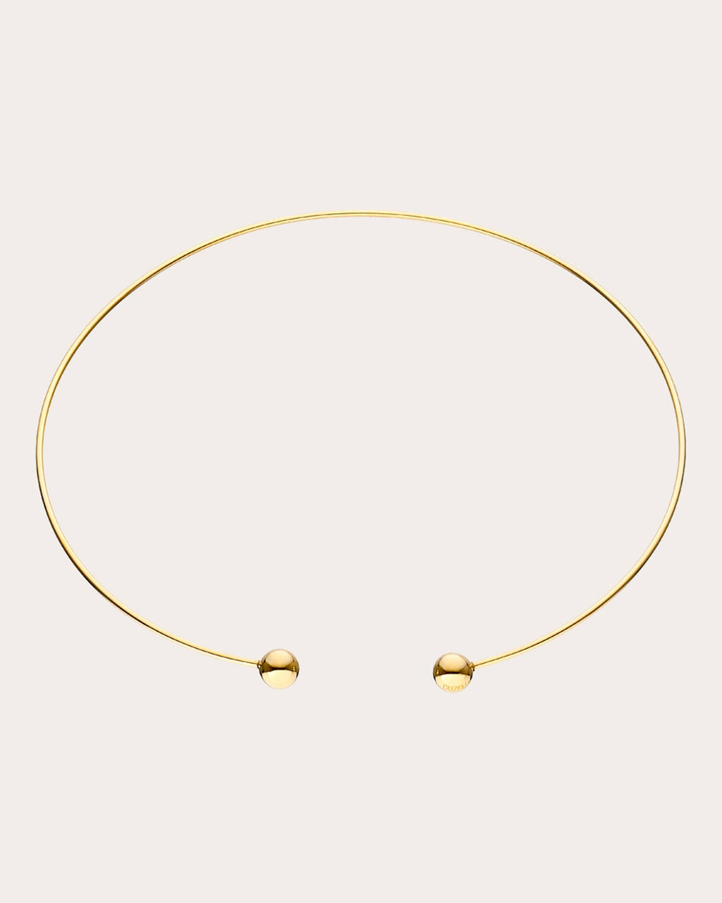 18k Gold Orbs Collar Necklace