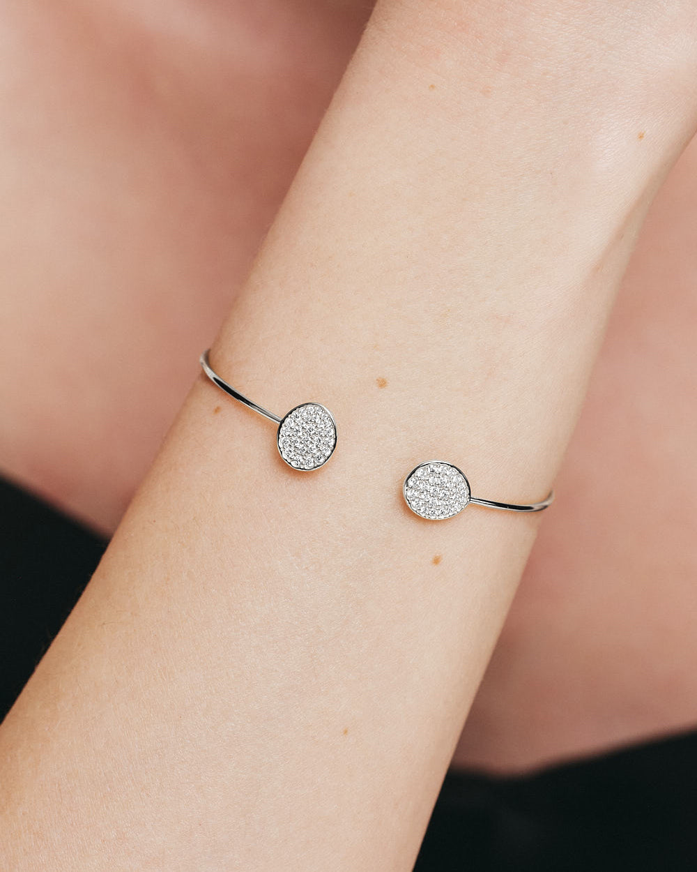 Diamond Flats Cuff Bracelet