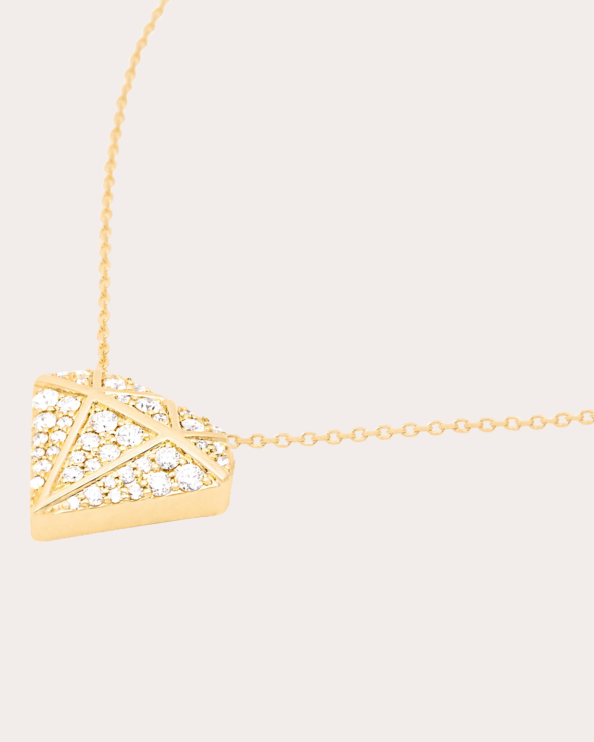 Diamond & 14k Gold Juju Pendant Necklace