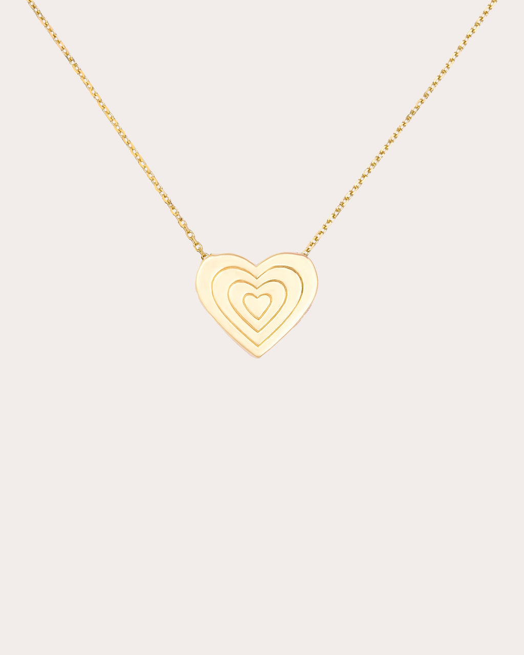Pink Sapphire & Ruby 14k Gold Juju Heart Pendant Necklace