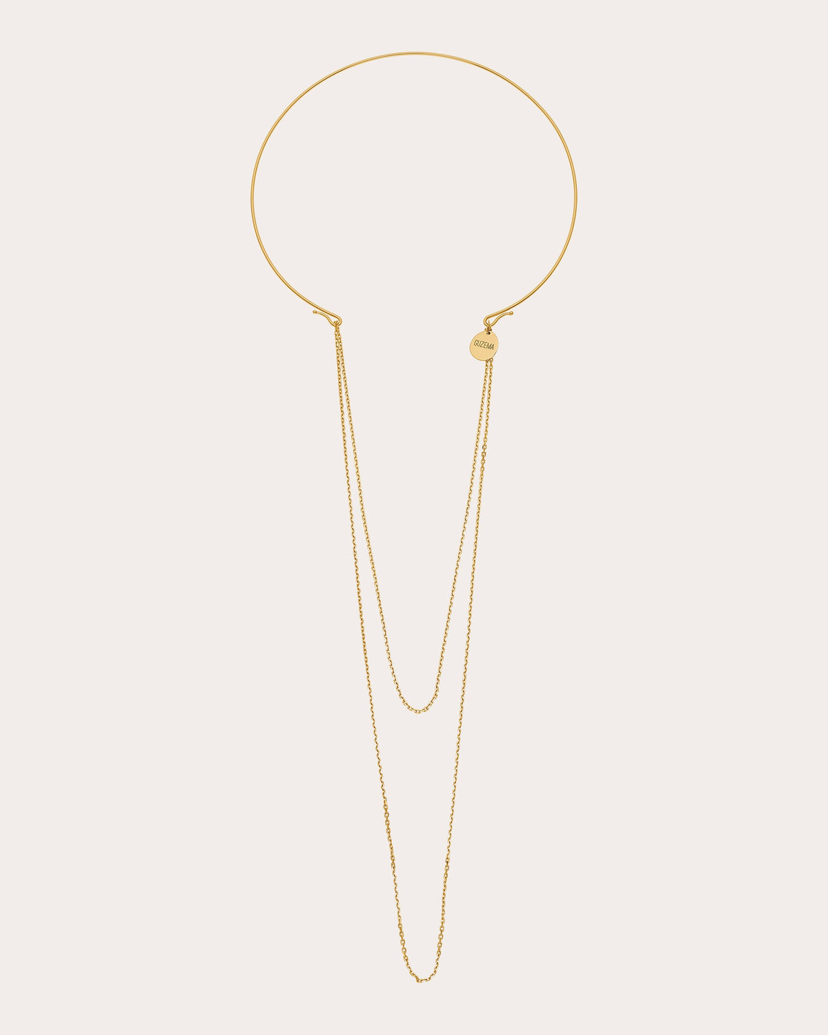 18k Gold Chain Transformer Collar Necklace