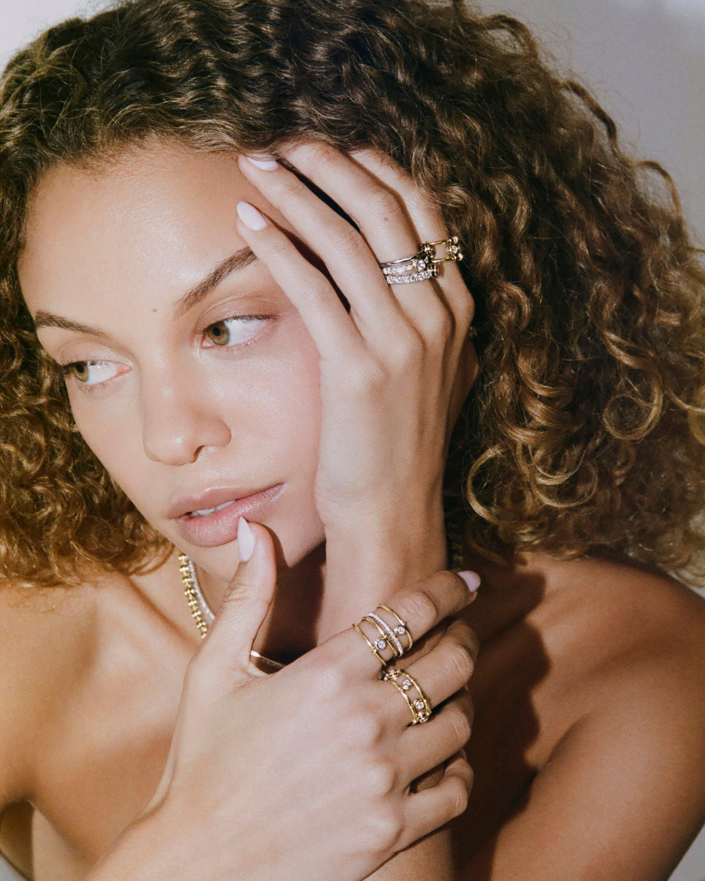 Diamond & 18k Gold Axis Ring