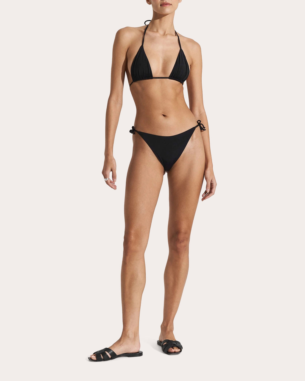 Clean Side-Tie Bikini Bottoms