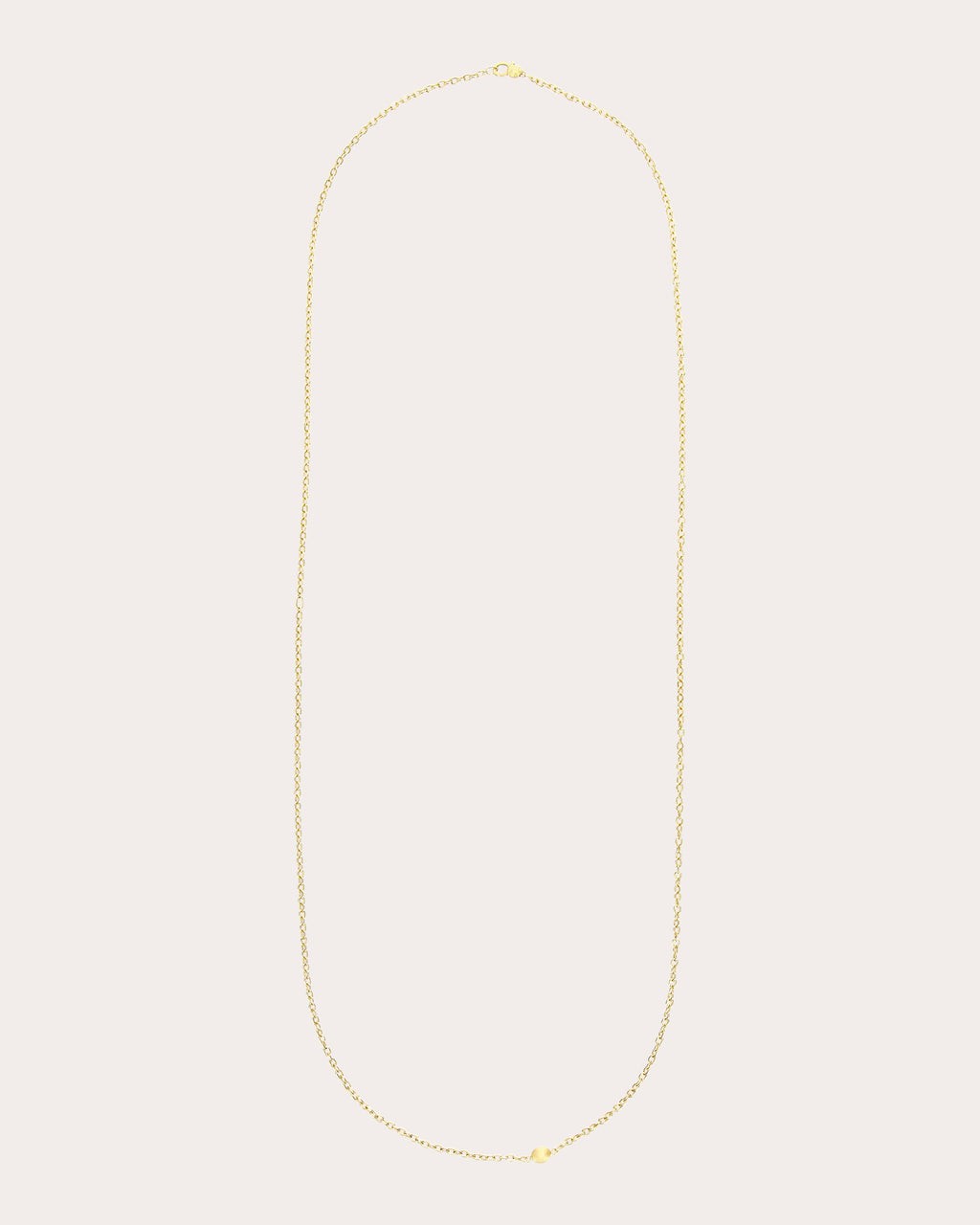 18k Gold Long Boules Necklace