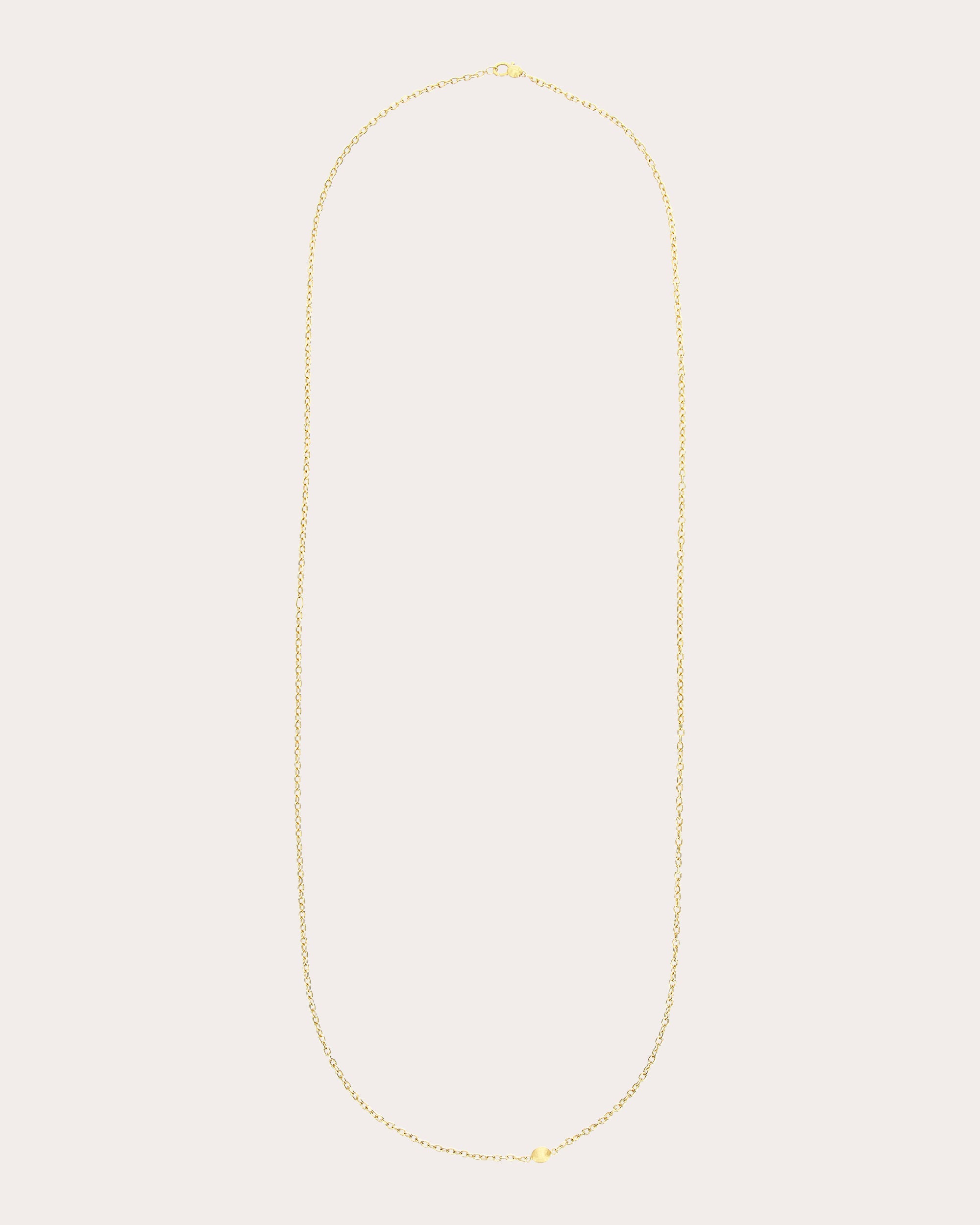 18k Gold Long Boules Necklace