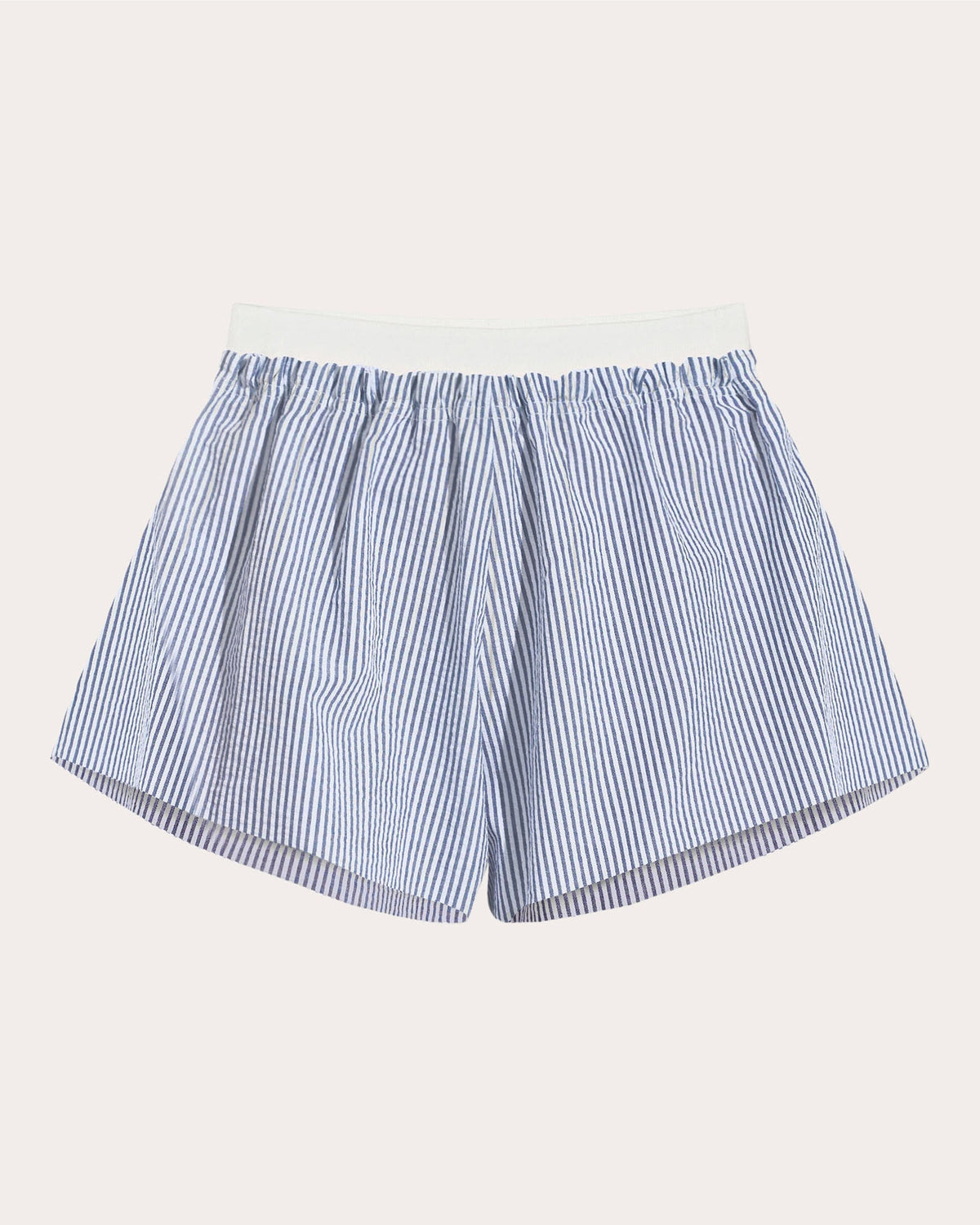 Cloud Stripe Seersucker Pull-On Shorts