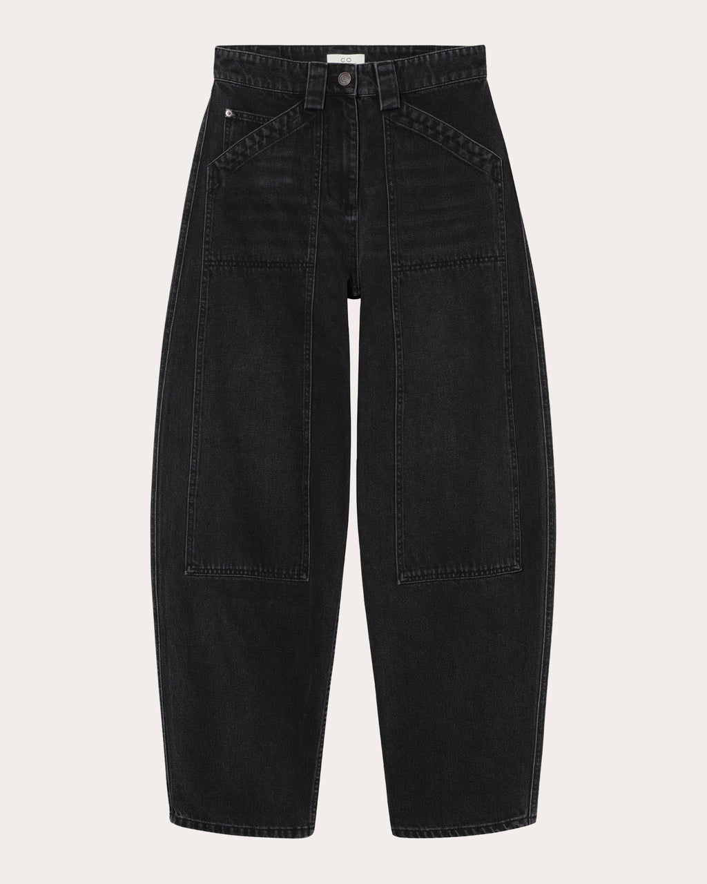 Patch Pocket Barrel Jeans