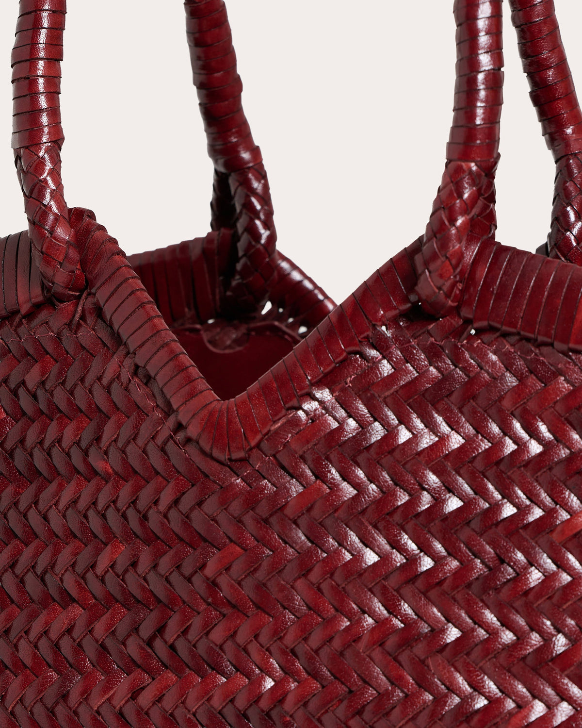 Crudelia Woven Leather Shoulder Bag