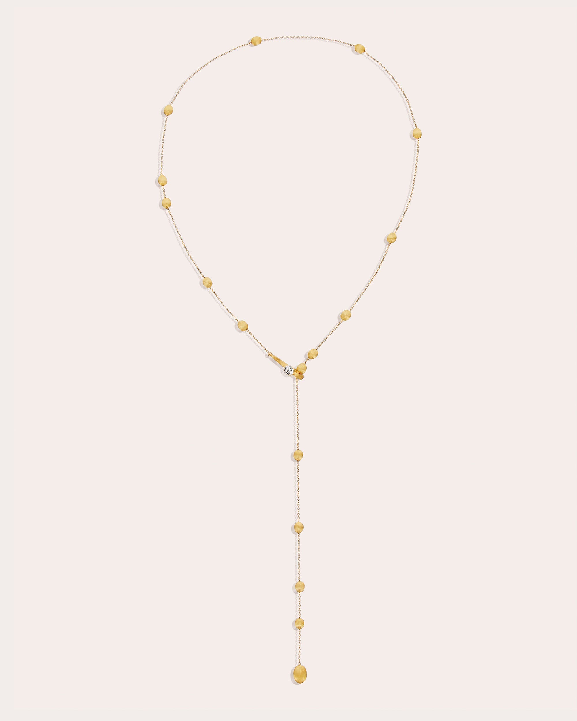 Diamond & 18k Gold Soffio Lariat Necklace