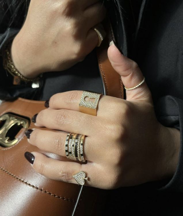 Diamond & 18k Gold Large Justice Ring
