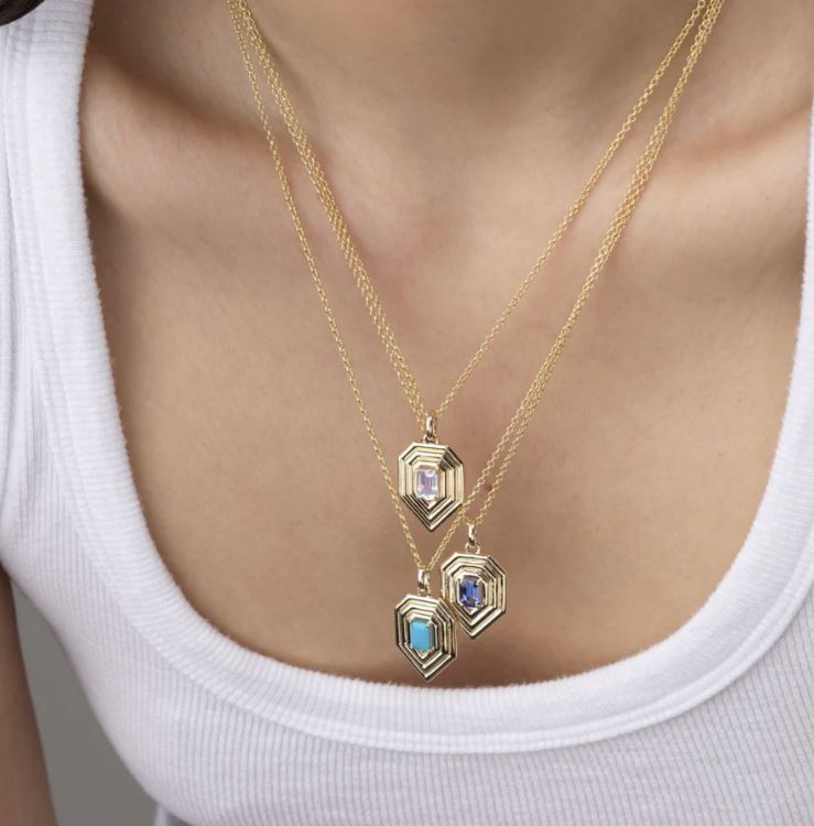 Moonstone & 14k Gold Revival Pendant Necklace