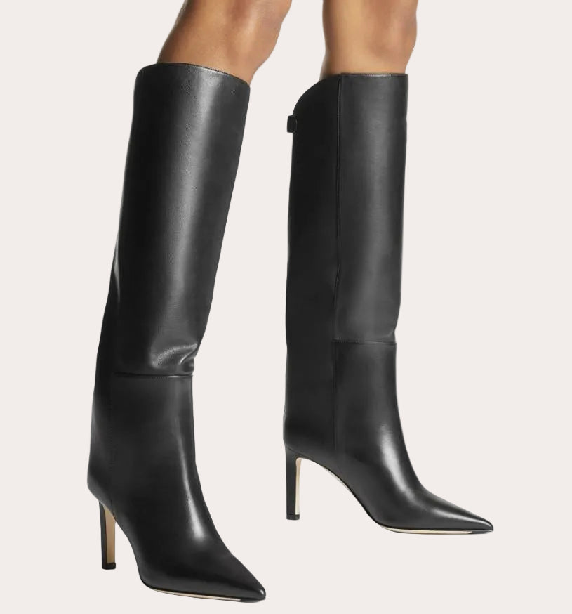 Alizze 85 Leather Knee-High Boot