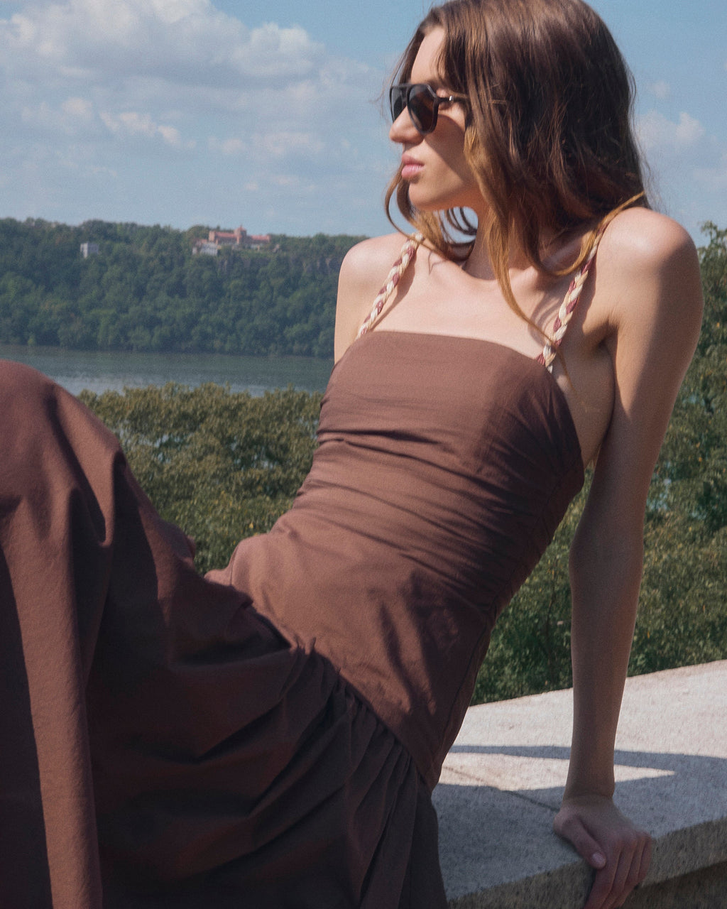 Sonora Cotton Drop-Waist Maxi Dress