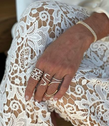 Diamond & 18k Gold Mega Swirl Ring
