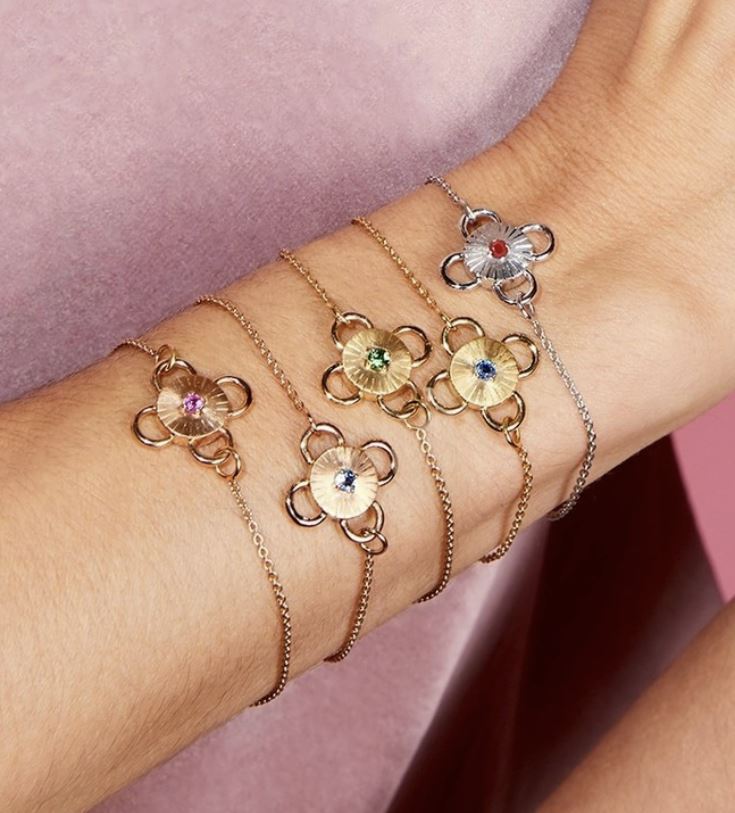 Diamond & 18k White Gold Baby Bolt Bracelet