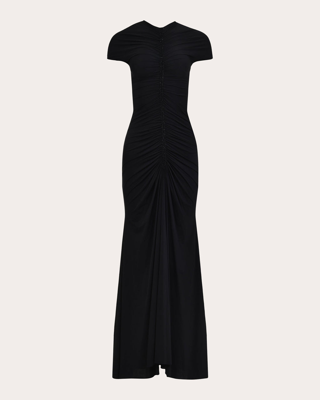 Cassandra Embellished Jersey Ruched Maxi Dress