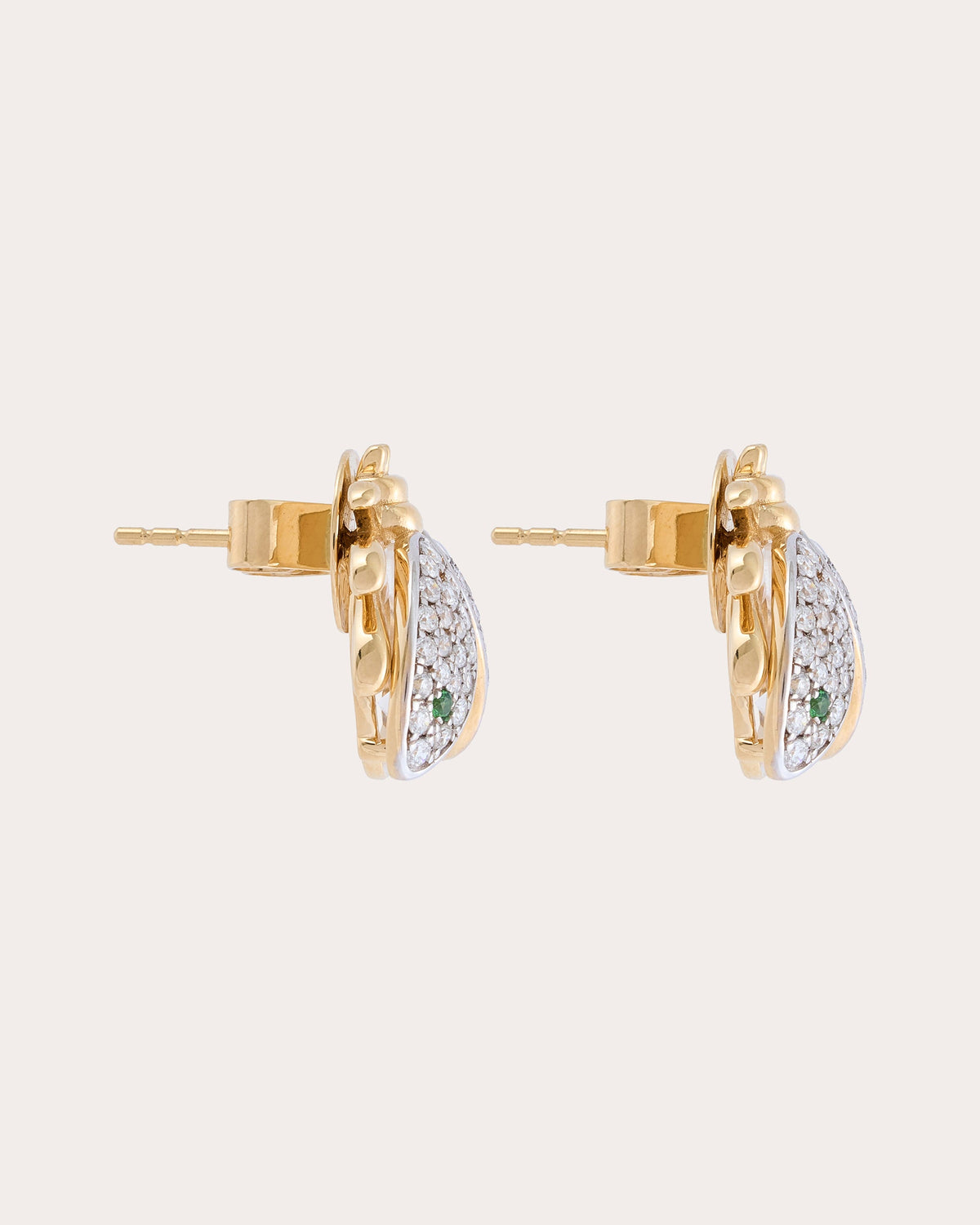 Diamond & Crystal Quartz Catarina Stud Earrings