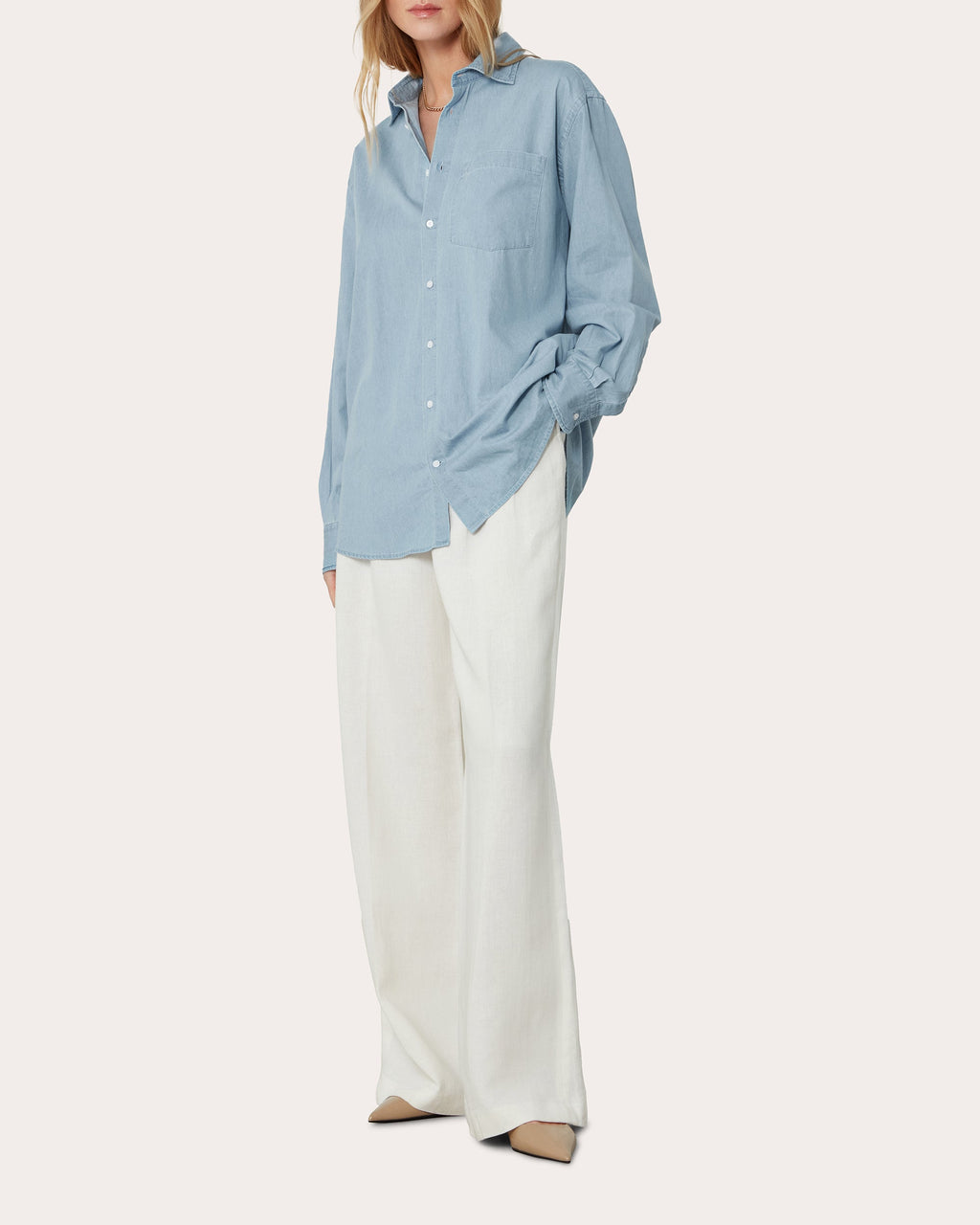 The Oversized Chambray Shirt
